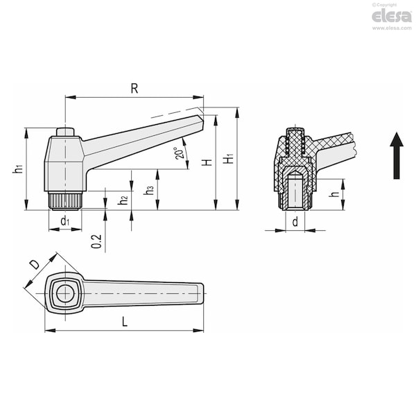 Brass Boss, Threaded Hole, MRX.63 B-M8